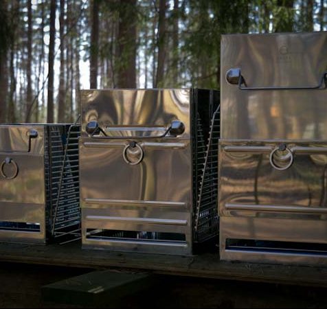 Eldlåda Bushen i tre storlekar